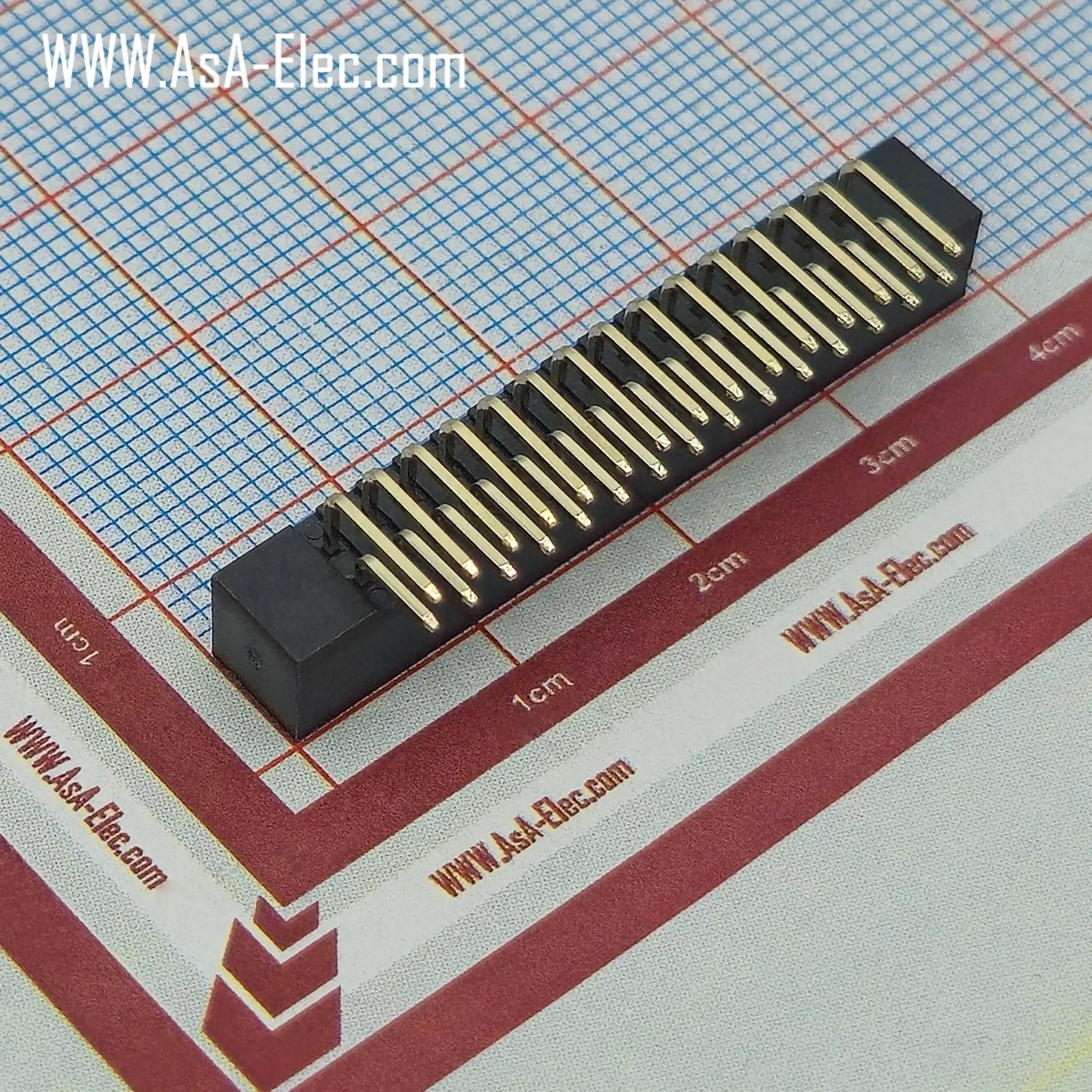 کانکتور باکس هدر 2.00 میلیمتر 30 پین نر رایت BOX